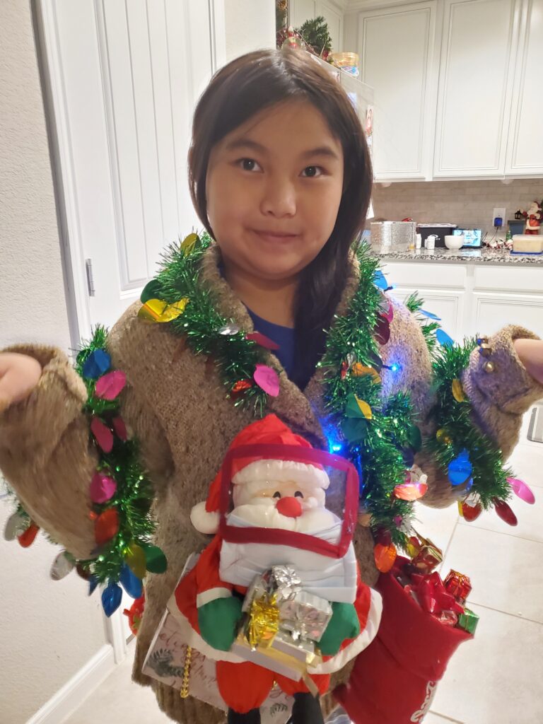 homemade Santa ugly Christmas sweater