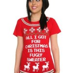 Photo: Fugly Christmas sweater tee.