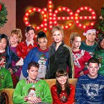 Picture of Glee cast in ugly Christmas sweaters