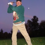 ugly christmas sweater golfing