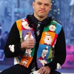 Picture of Matt Damon in ugly Christmas Sweater Today Show