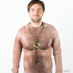 1970s chest hair sweater