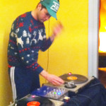 Ugly Christmas sweater DJ