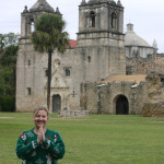 Ugly Christmas sweater at mission San Antonio