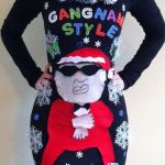 Gangam style ugly Christmas sweater