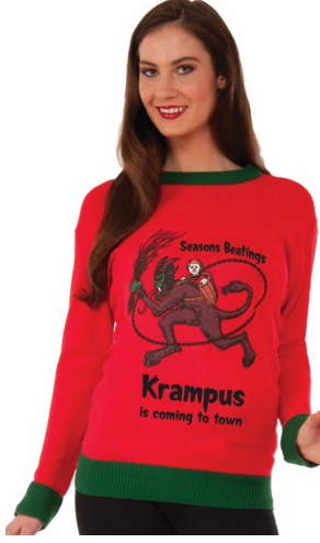 Krampus ugly Christmas sweater