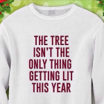 ugly Christmas sweater for smokers