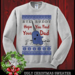 Elf narwhal ugly Christmas sweater