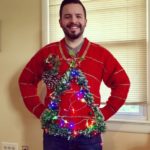 Ugly Christmas Sweater with lights