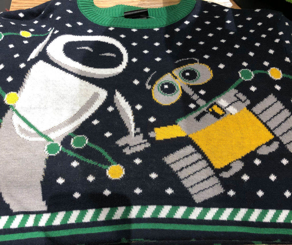 WALL-E and EVE ugly Christmas sweater