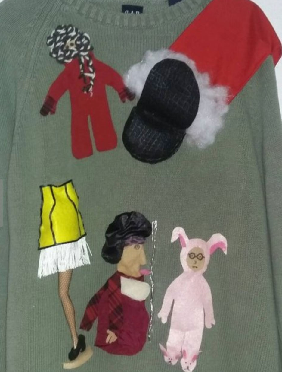 leg lamp christmas sweater
