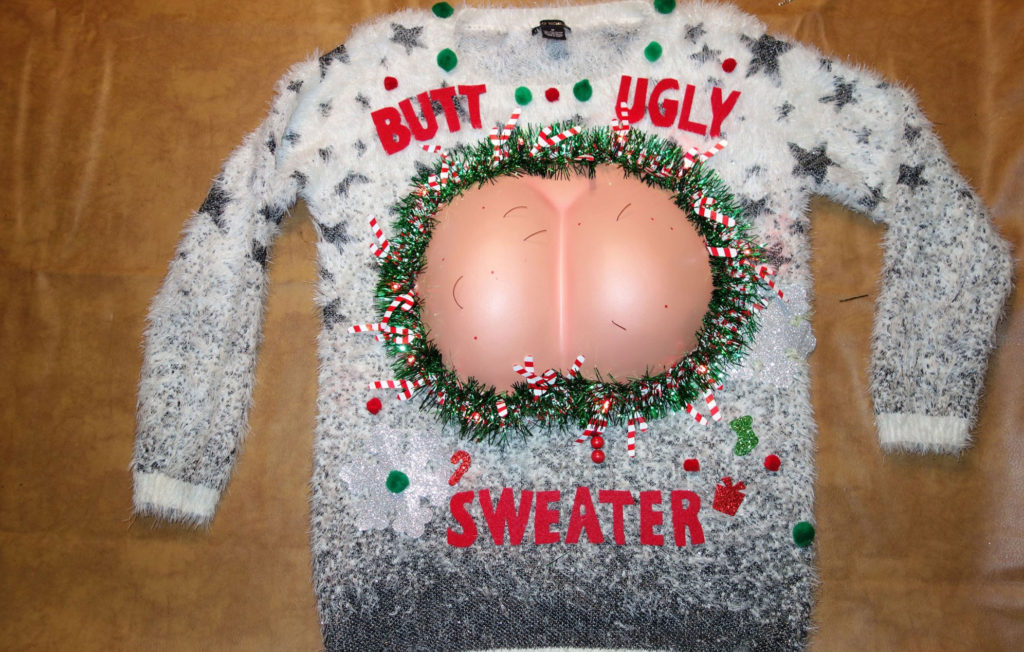 Butt ugly Christmas sweater