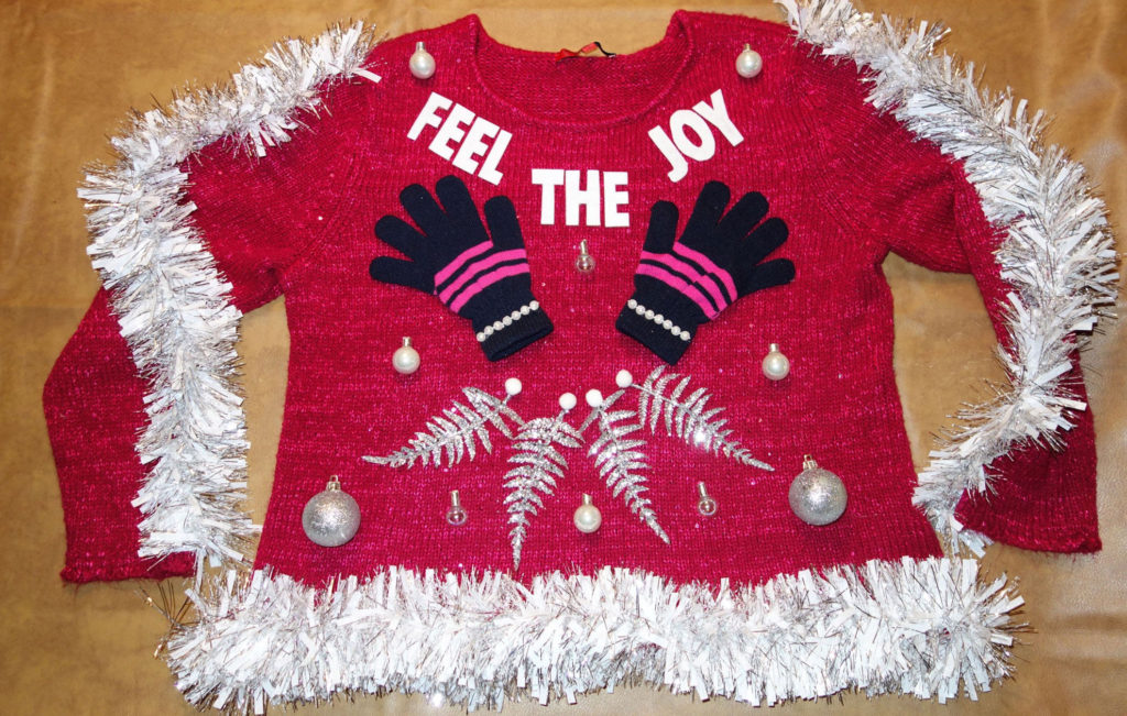 Feel the joy ugly Christmas sweater