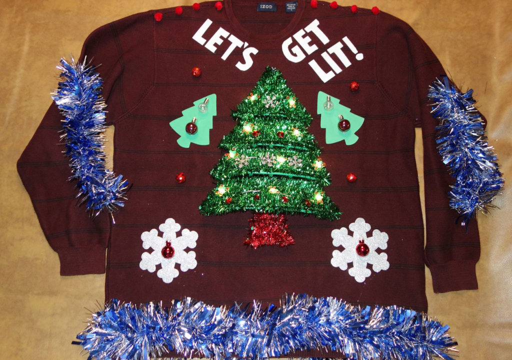 Let's get lit ugly Christmas sweater