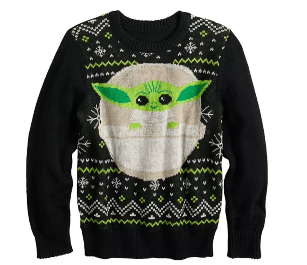 kids baby yoda sweater